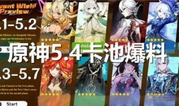 原神4.7卡池爆料最新,新角色与限定武器大揭秘！