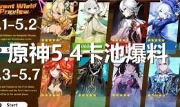 原神最新卡池爆料4.1,新角色与限定武器，探索神秘元素之力